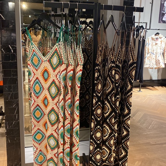 Elan CA5915 white multi crotchet maxi dress - Picture 3 of 5